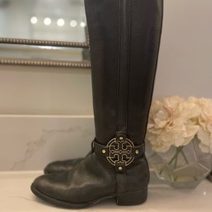 Black Tory Burch riding boot size 6.5